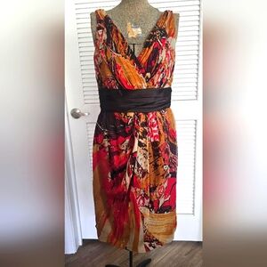 Badgley Mischka Silk Dress